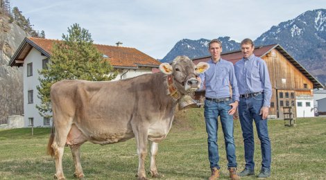 Familienbetrieb Walser in Haldenstein: Vater und Sohn über Landwirtschaft, Viehzucht und die Herausforderungen im Alltag